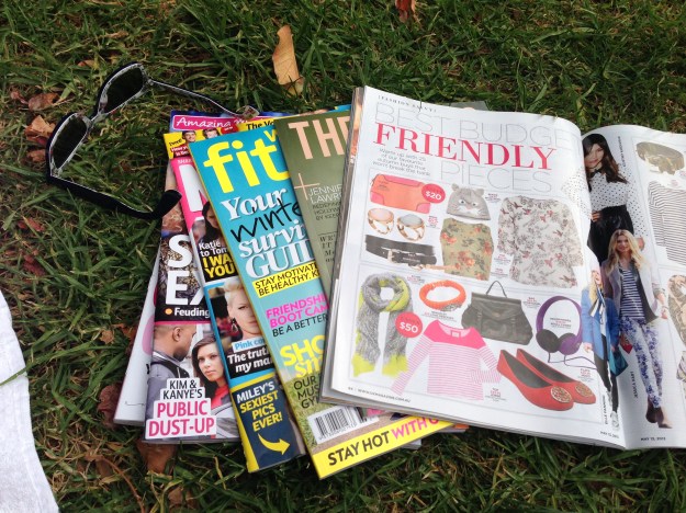 I should have done a lot more of this in Sydney - Reading under the trees on a Saturday afternoon