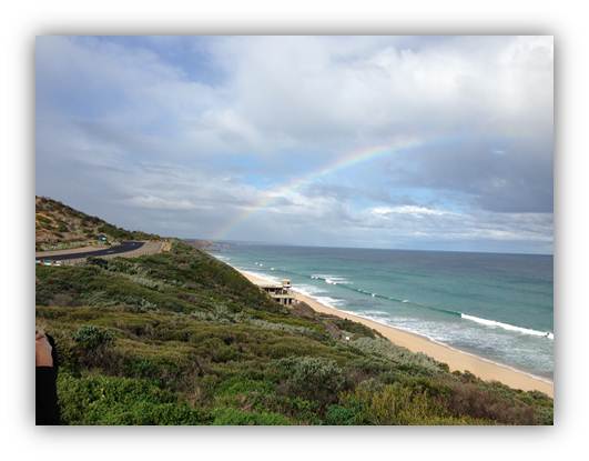 Looking up the coast..